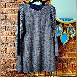 Zara brown plaid dress